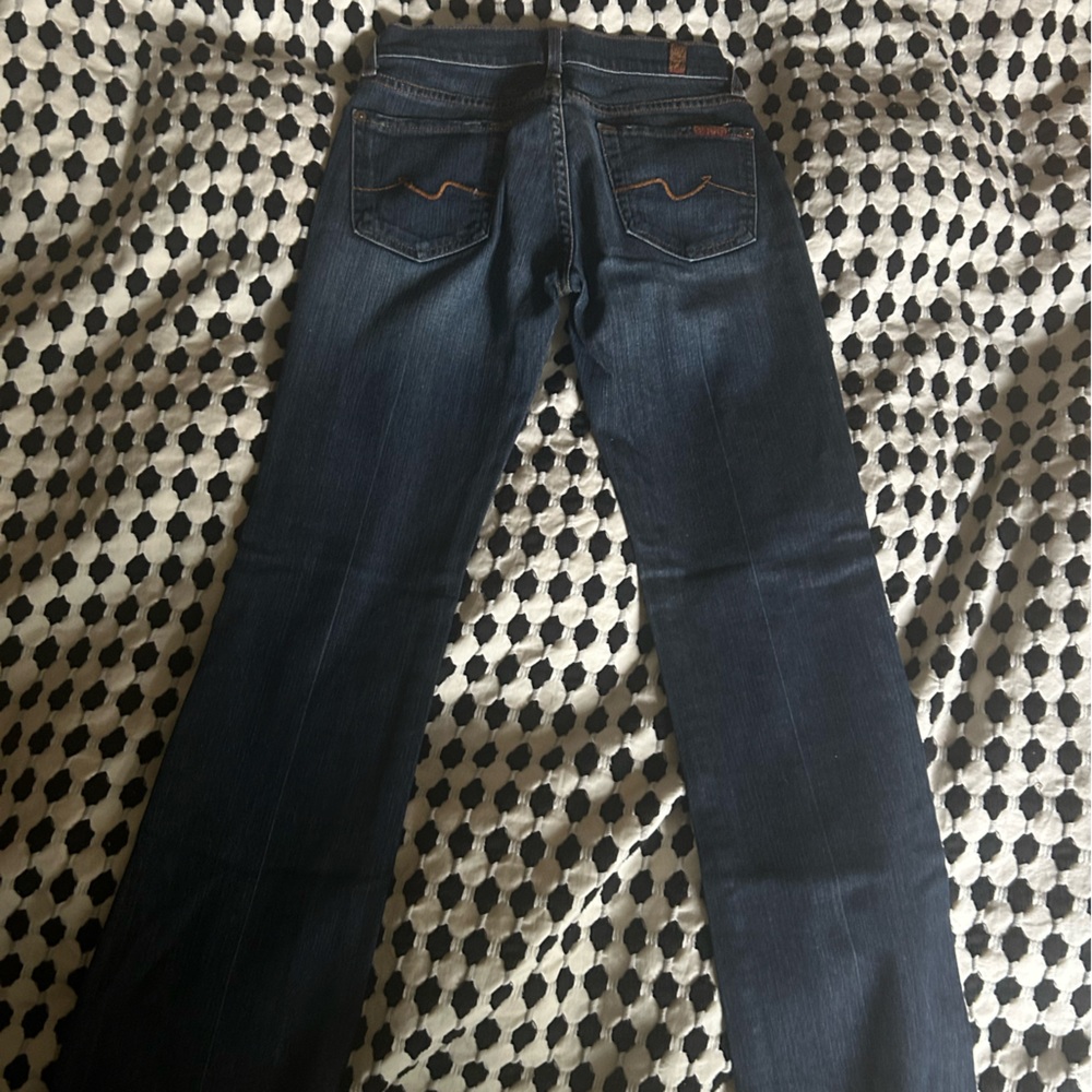 7 Dark Blue Wash Straight leg jeans